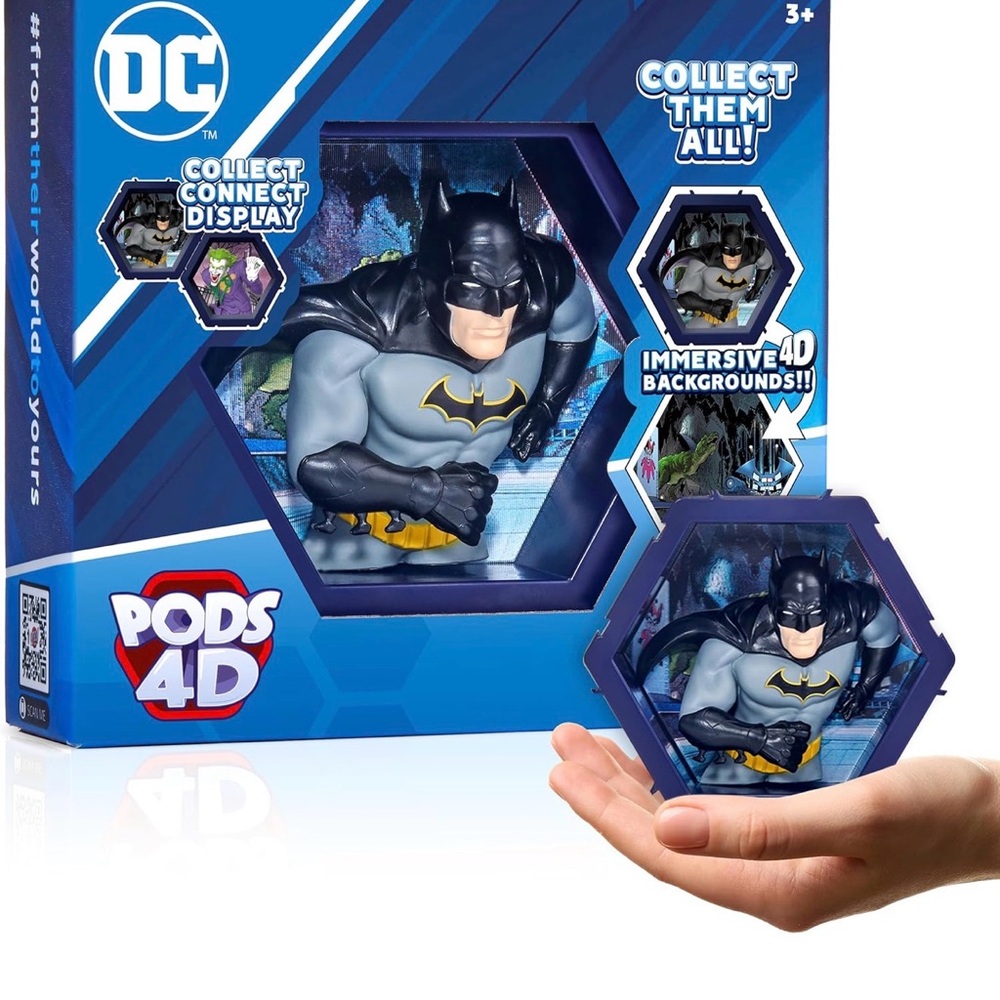 DC Batman 4D Pods Action Figure - Black and Gray